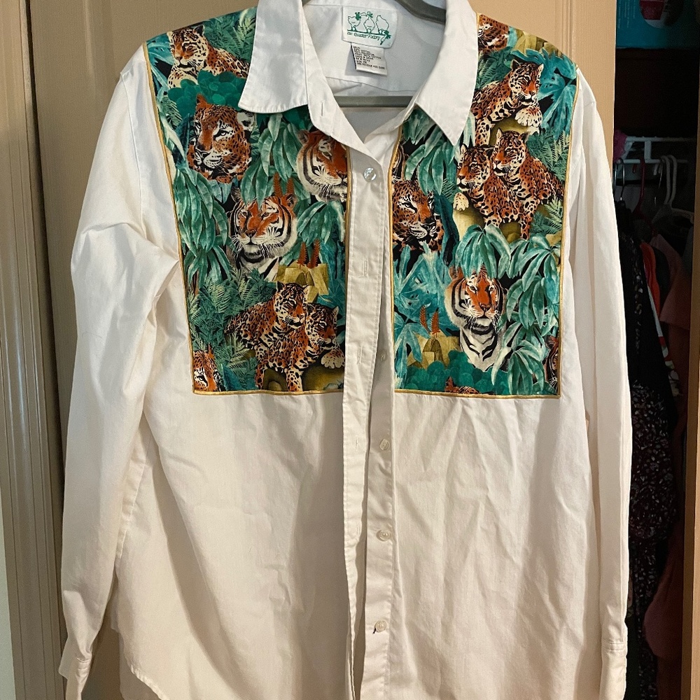 Tiger button up shirt